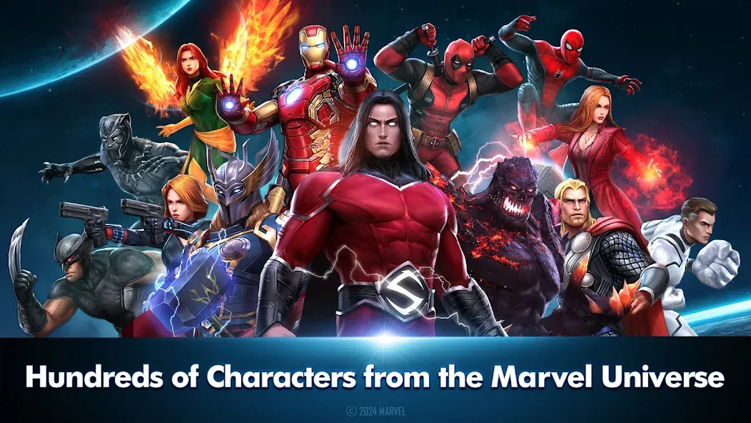 Скачать взломанную MARVEL Future Fight (МАРВЕЛ Фьючер Файт)  [МОД Меню] — стабильная версия apk на Андроид screen 2