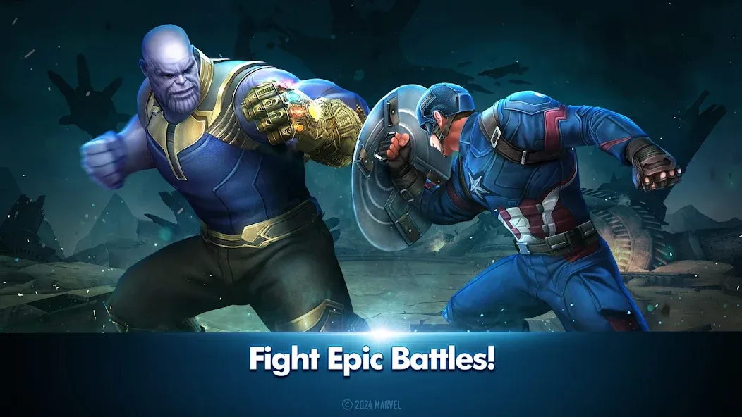 Скачать взломанную MARVEL Future Fight (МАРВЕЛ Фьючер Файт)  [МОД Меню] — стабильная версия apk на Андроид screen 3