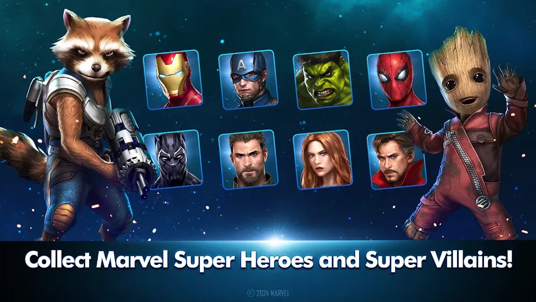 Скачать взломанную MARVEL Future Fight (МАРВЕЛ Фьючер Файт)  [МОД Меню] — стабильная версия apk на Андроид screen 5