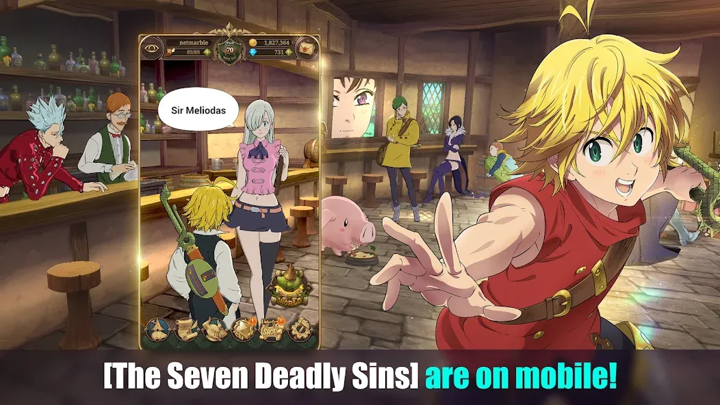 Скачать взлом The Seven Deadly Sins (Девять смертных грехов)  [МОД Все открыто] — стабильная версия apk на Андроид screen 1