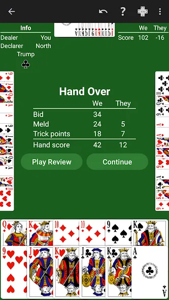 Взломанная Pinochle — Expert AI (Пиночле)  [МОД Все открыто] — последняя версия apk на Андроид screen 3