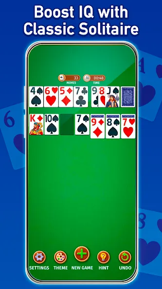 Скачать взлом Solitaire: Classic Card Game (Клондайк Солитер)  [МОД Menu] — полная версия apk на Андроид screen 1