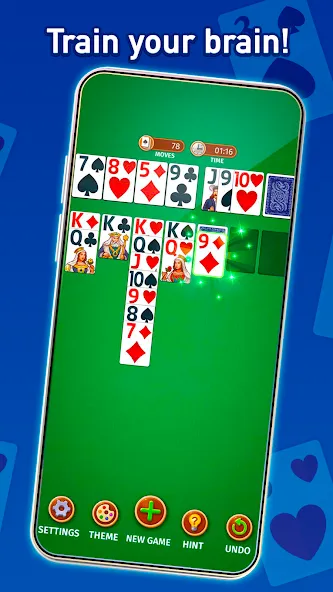 Скачать взлом Solitaire: Classic Card Game (Клондайк Солитер)  [МОД Menu] — полная версия apk на Андроид screen 2