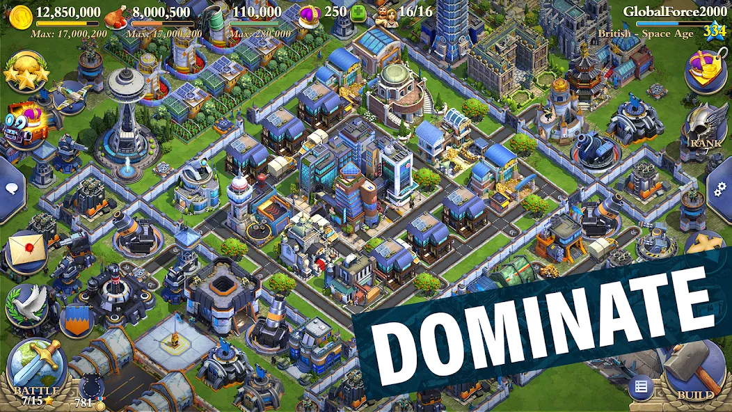 Взломанная DomiNations (Доминейшнз)  [МОД Unlocked] — полная версия apk на Андроид screen 1