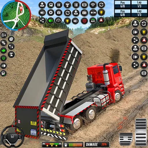 Скачать взломанную Cargo Truck Driving Truck Game (Ойл трек геймс симулятор 3D)  [МОД Mega Pack] — стабильная версия apk на Андроид screen 1