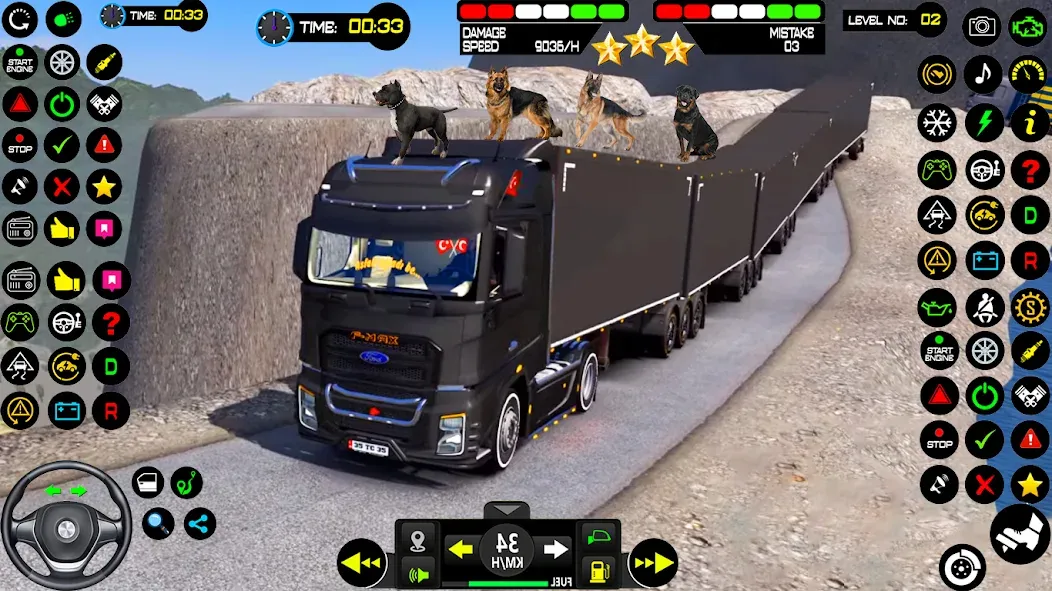 Скачать взломанную Cargo Truck Driving Truck Game (Ойл трек геймс симулятор 3D)  [МОД Mega Pack] — стабильная версия apk на Андроид screen 2