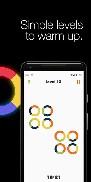 Взломанная Logic circles. Puzzle game.  [МОД Меню] — последняя версия apk на Андроид screen 2