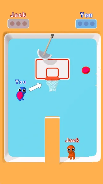 Взломанная Basket Battle (БаскетБатл)  [МОД Бесконечные монеты] — полная версия apk на Андроид screen 4