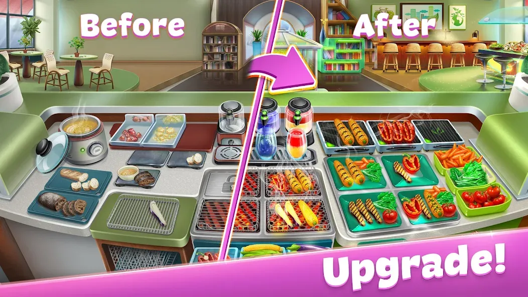 Скачать взлом Cooking Fever: Restaurant Game  [МОД Mega Pack] — стабильная версия apk на Андроид screen 4