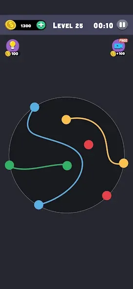 Взломанная Same Color: Connect Two Dots (Сейм Колор Дот)  [МОД Много денег] — стабильная версия apk на Андроид screen 1