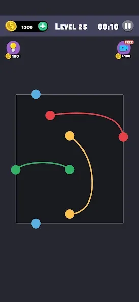 Взломанная Same Color: Connect Two Dots (Сейм Колор Дот)  [МОД Много денег] — стабильная версия apk на Андроид screen 2