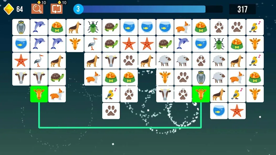 Скачать взлом Pet Connect: Tile Puzzle Match (Пет Коннект)  [МОД Unlocked] — последняя версия apk на Андроид screen 1