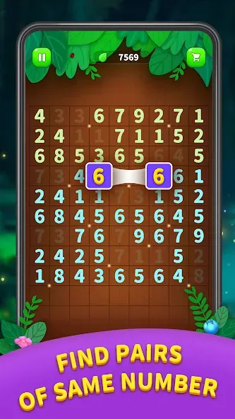 Взломанная Number Match — Ten Pair Puzzle (Намбер Матч)  [МОД Все открыто] — полная версия apk на Андроид screen 1