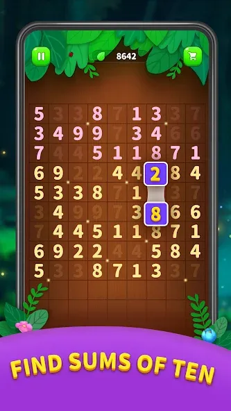 Взломанная Number Match — Ten Pair Puzzle (Намбер Матч)  [МОД Все открыто] — полная версия apk на Андроид screen 2