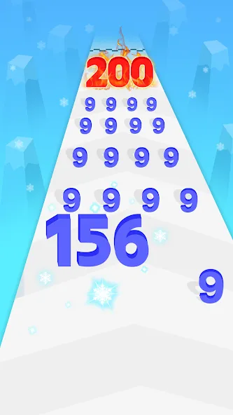 Взломанная Number Merge: Run Master 3D (Намбер Мердж)  [МОД Menu] — полная версия apk на Андроид screen 3