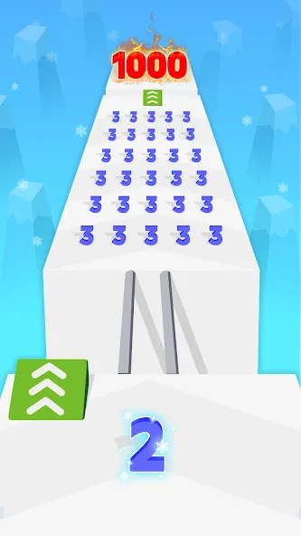 Взломанная Number Merge: Run Master 3D (Намбер Мердж)  [МОД Menu] — полная версия apk на Андроид screen 4