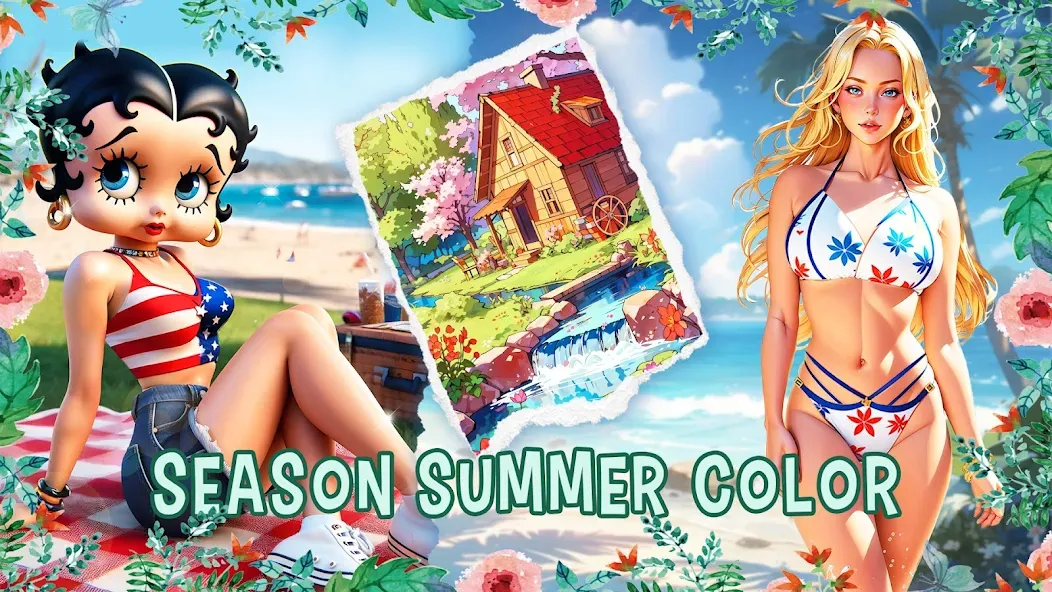 Взлом Season Summer Coloring Games  [МОД Unlimited Money] — полная версия apk на Андроид screen 5