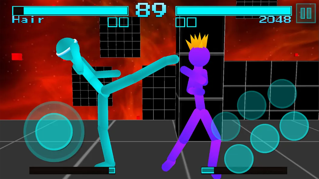 Взломанная Stickman Fighting Neon Warrior  [МОД Mega Pack] — последняя версия apk на Андроид screen 2