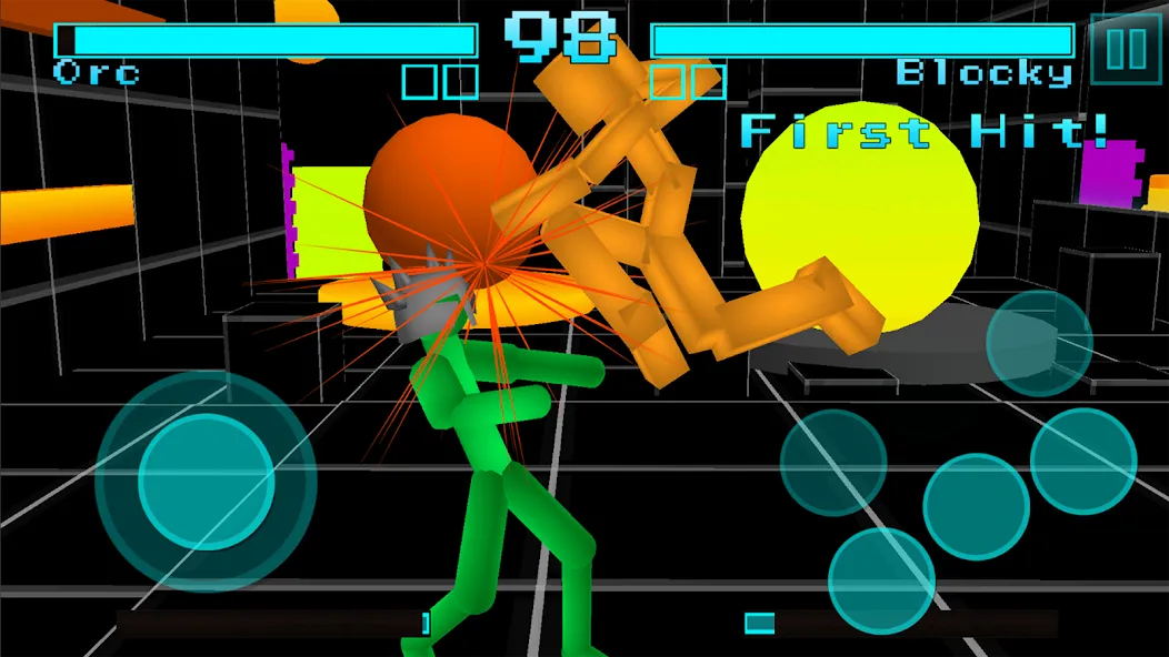 Взломанная Stickman Fighting Neon Warrior  [МОД Mega Pack] — последняя версия apk на Андроид screen 3