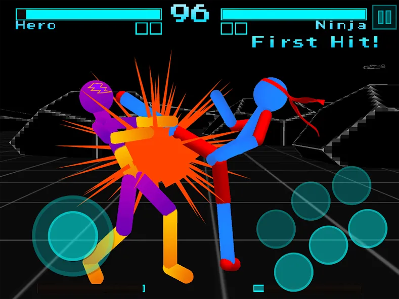 Взломанная Stickman Fighting Neon Warrior  [МОД Mega Pack] — последняя версия apk на Андроид screen 5