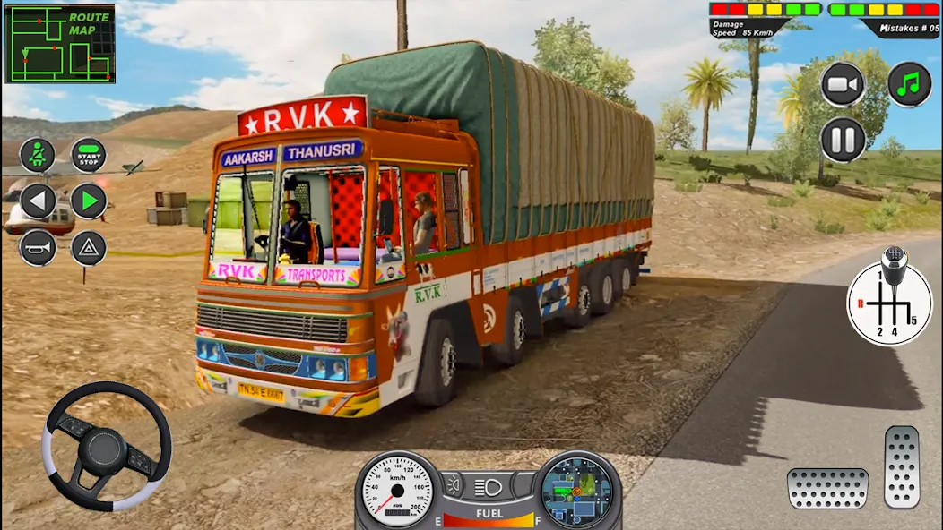 Взлом Indian Heavy Truck Delivery 3D  [МОД Unlocked] — полная версия apk на Андроид screen 1