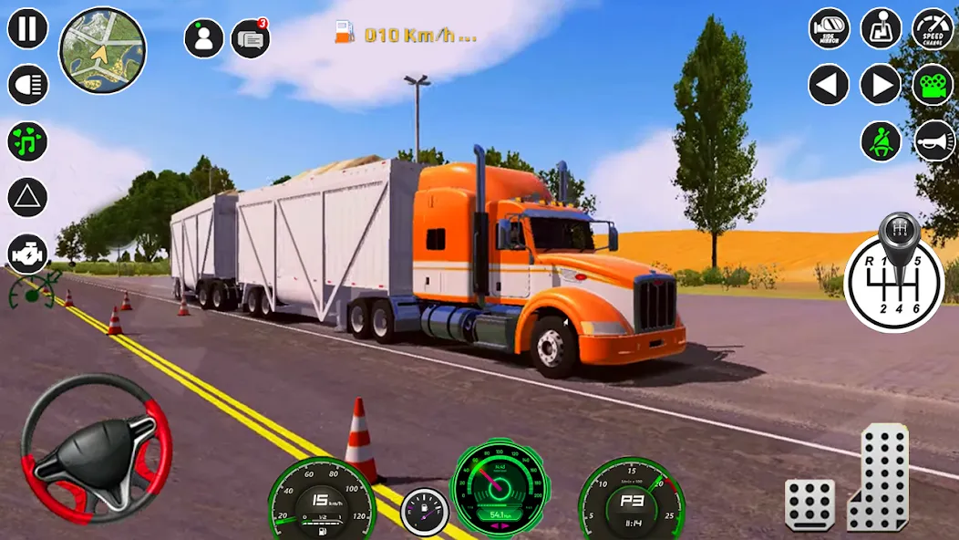 Взломанная American Cargo City Driving 3D  [МОД Mega Pack] — стабильная версия apk на Андроид screen 2