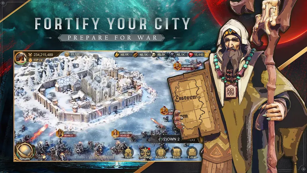 Скачать взломанную Land of Empires: Immortal (Лэнд оф Эмпайрс)  [МОД Меню] — стабильная версия apk на Андроид screen 2