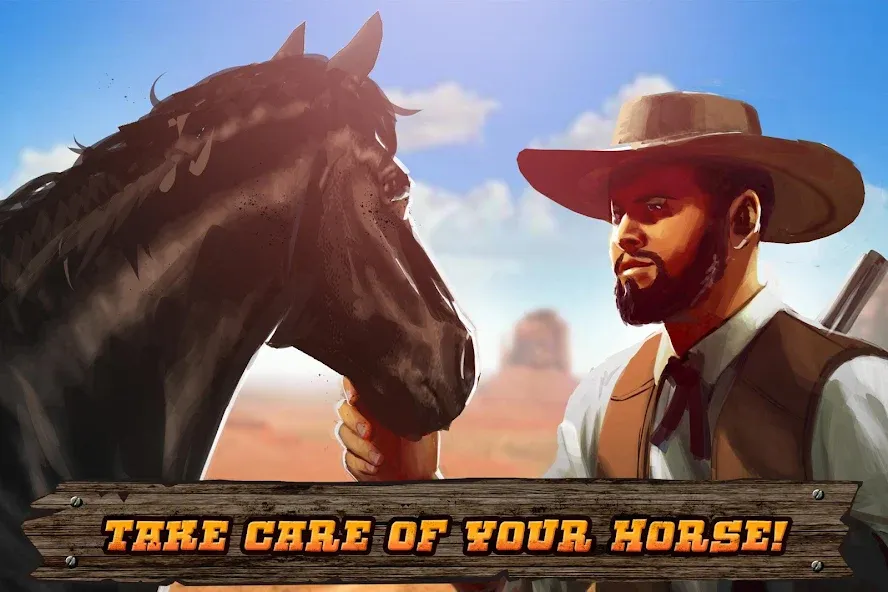 Взломанная Cowboys Horse Racing Derby  [МОД Много денег] — последняя версия apk на Андроид screen 2