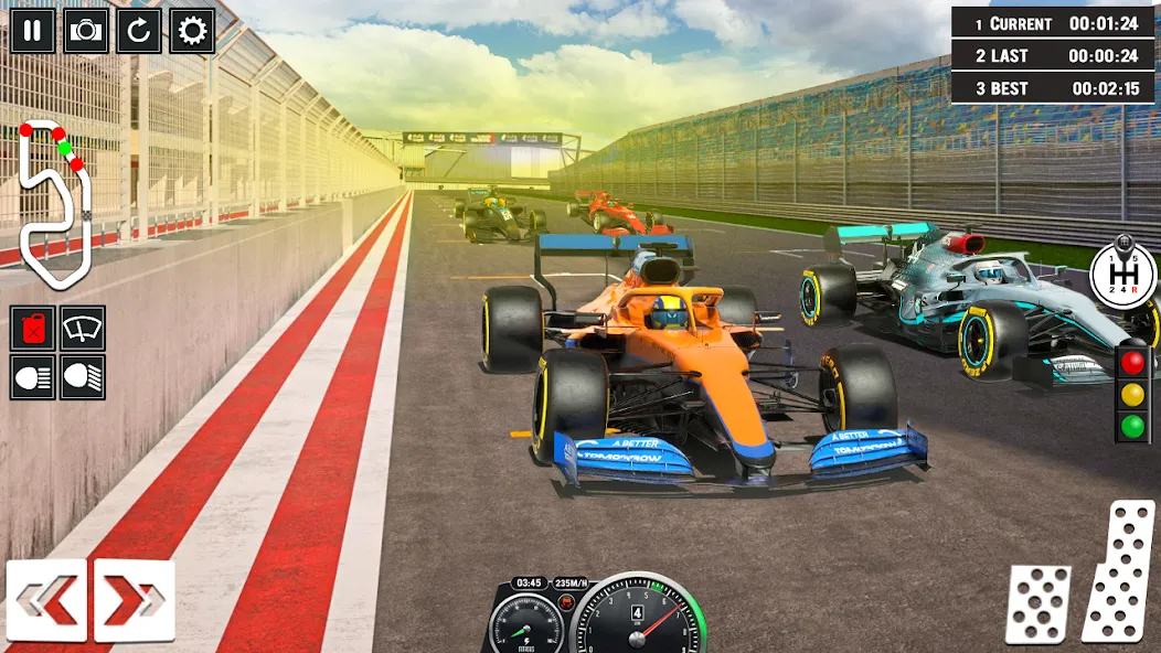 Скачать взломанную Formula Racing Car Racing Game  [МОД Много монет] — стабильная версия apk на Андроид screen 1