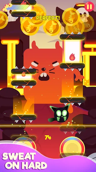 Взломанная Cringe the Cat — Music Game  [МОД Бесконечные деньги] — полная версия apk на Андроид screen 4