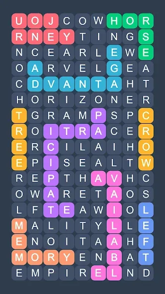 Скачать взломанную Word Search — Evolution Puzzle  [МОД Все открыто] — последняя версия apk на Андроид screen 5