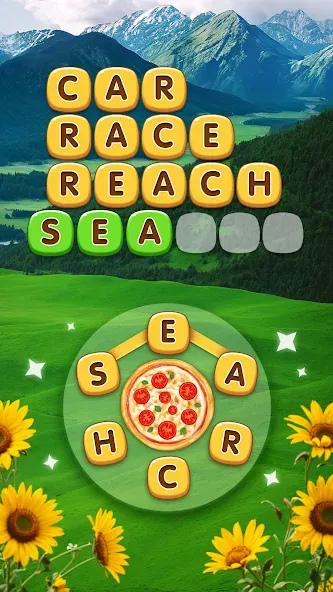 Взлом Word Pizza — Word Games  [МОД Бесконечные деньги] — полная версия apk на Андроид screen 1