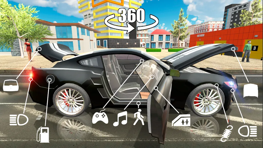 Скачать взлом Car Simulator 2  [МОД Много монет] — полная версия apk на Андроид screen 1