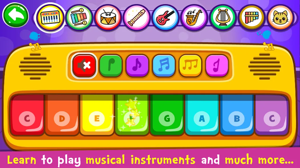 Взлом Piano Kids — Music & Songs  [МОД Menu] — последняя версия apk на Андроид screen 1