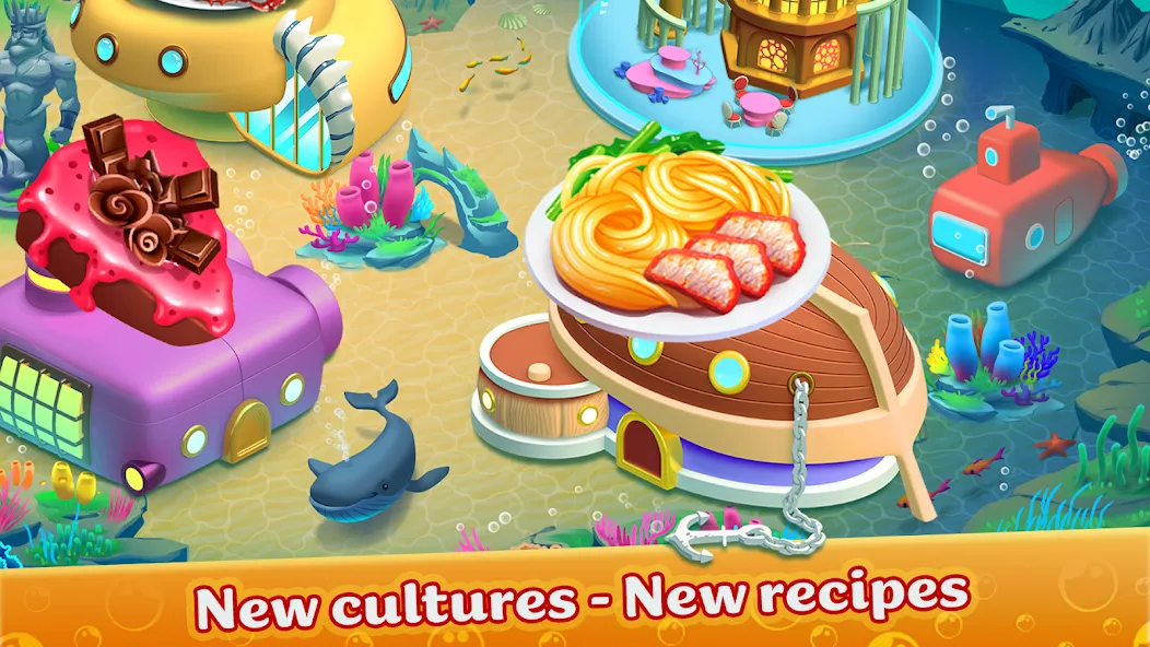 Скачать взломанную Cooking Aquarium — A Star Chef (Кукинг Аквариум)  [МОД Меню] — последняя версия apk на Андроид screen 5