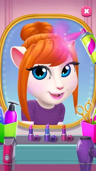 Скачать взломанную My Talking Angela 2  [МОД Все открыто] — полная версия apk на Андроид screen 2