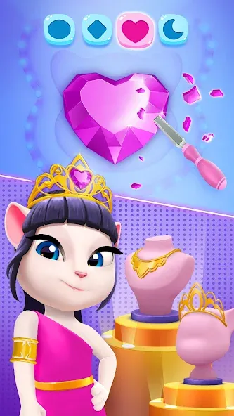 Скачать взломанную My Talking Angela 2  [МОД Все открыто] — полная версия apk на Андроид screen 5