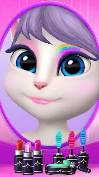 Скачать взломанную My Talking Angela  [МОД Меню] — стабильная версия apk на Андроид screen 2