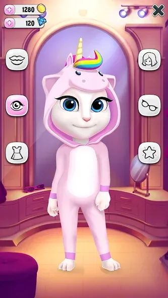 Скачать взломанную My Talking Angela  [МОД Меню] — стабильная версия apk на Андроид screen 4