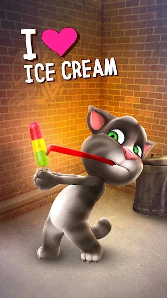 Взломанная Talking Tom Cat  [МОД Бесконечные монеты] — полная версия apk на Андроид screen 1