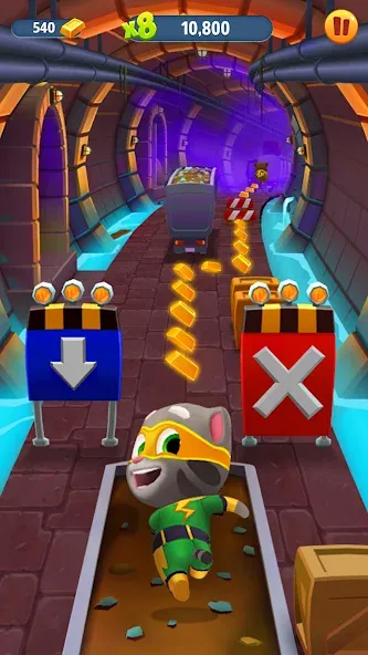 Взломанная Talking Tom Gold Run  [МОД Меню] — стабильная версия apk на Андроид screen 4