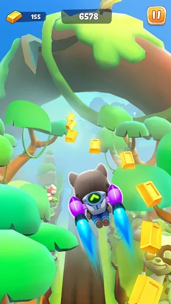 Скачать взлом Talking Tom Time Rush  [МОД Бесконечные деньги] — полная версия apk на Андроид screen 3