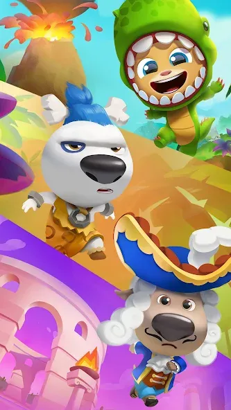 Скачать взлом Talking Tom Time Rush  [МОД Бесконечные деньги] — полная версия apk на Андроид screen 5