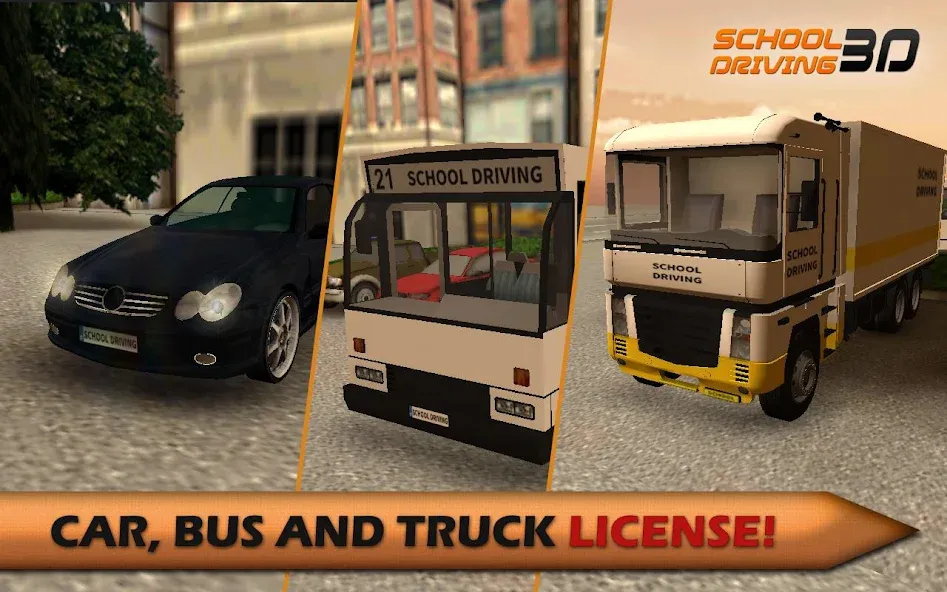 Скачать взлом School Driving 3D (Скул Драйвинг 3Д)  [МОД Меню] — последняя версия apk на Андроид screen 3