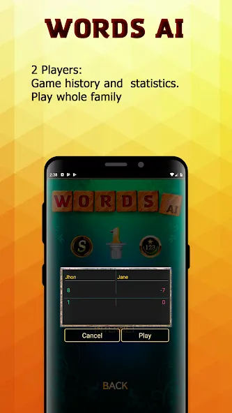 Скачать взлом Words AI Friends Classic  [МОД Меню] — полная версия apk на Андроид screen 3