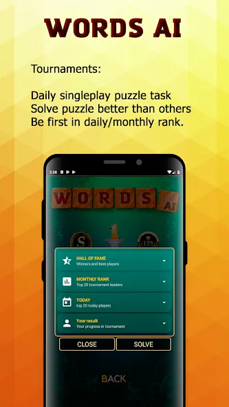 Скачать взлом Words AI Friends Classic  [МОД Меню] — полная версия apk на Андроид screen 4