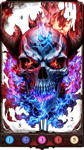 Взлом Dark, Horror Color by Number  [МОД Mega Pack] — полная версия apk на Андроид screen 2