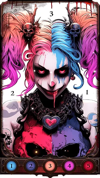 Взлом Dark, Horror Color by Number  [МОД Mega Pack] — полная версия apk на Андроид screen 4