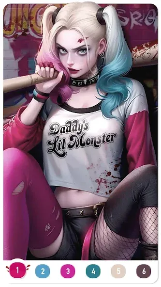 Скачать взломанную Clown Color, Paint by number  [МОД Бесконечные монеты] — стабильная версия apk на Андроид screen 1