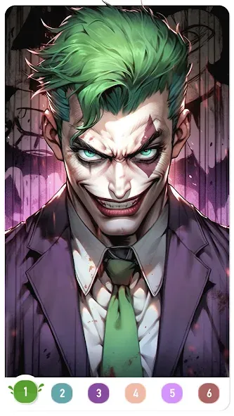 Скачать взломанную Clown Color, Paint by number  [МОД Бесконечные монеты] — стабильная версия apk на Андроид screen 3
